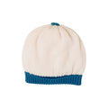 Cuffia Neonato Lana Vergine 100% Natural Zaffiro IN7171BT/Z corredino e abbigliamento neonato | NANU' BABY