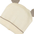 Cuffia Neonato Lana Vergine 100% Vaniglia IN5871/V corredino e abbigliamento neonato | NANU' BABY