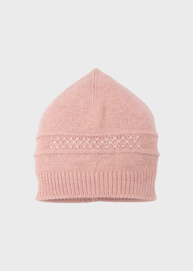Cuffia Punto Smok Rosa SOFIA/CU corredino e abbigliamento neonato | NANU' BABY