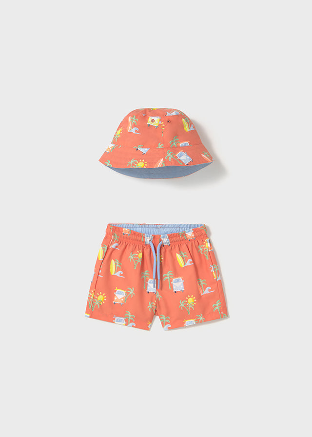 Orange Reversible Hat Costume Set 1646/12