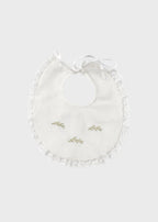 ROSSELLA 3124 White Batiste Embroidery Bib