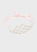 Diadema Perline Rosa GG25DI21/R corredino e abbigliamento neonato | NANU' BABY