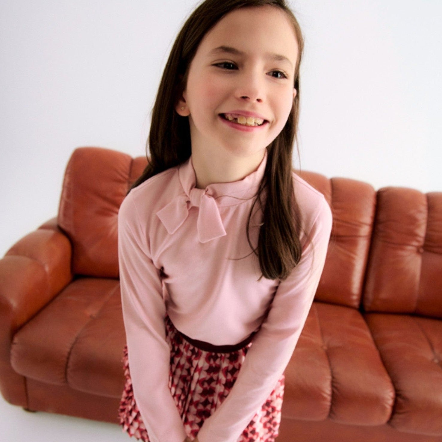 Dolcevita viscosa fiocco Bimba Rosa 5607/58 corredino e abbigliamento neonato | NANU' BABY