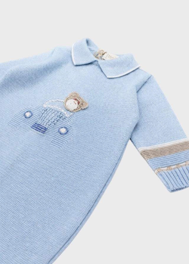Sky Blue Cotton Birth Set 7604