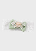 Fascia Capelli Cerimonia Bianca FA082/V corredino e abbigliamento neonato | NANU' BABY