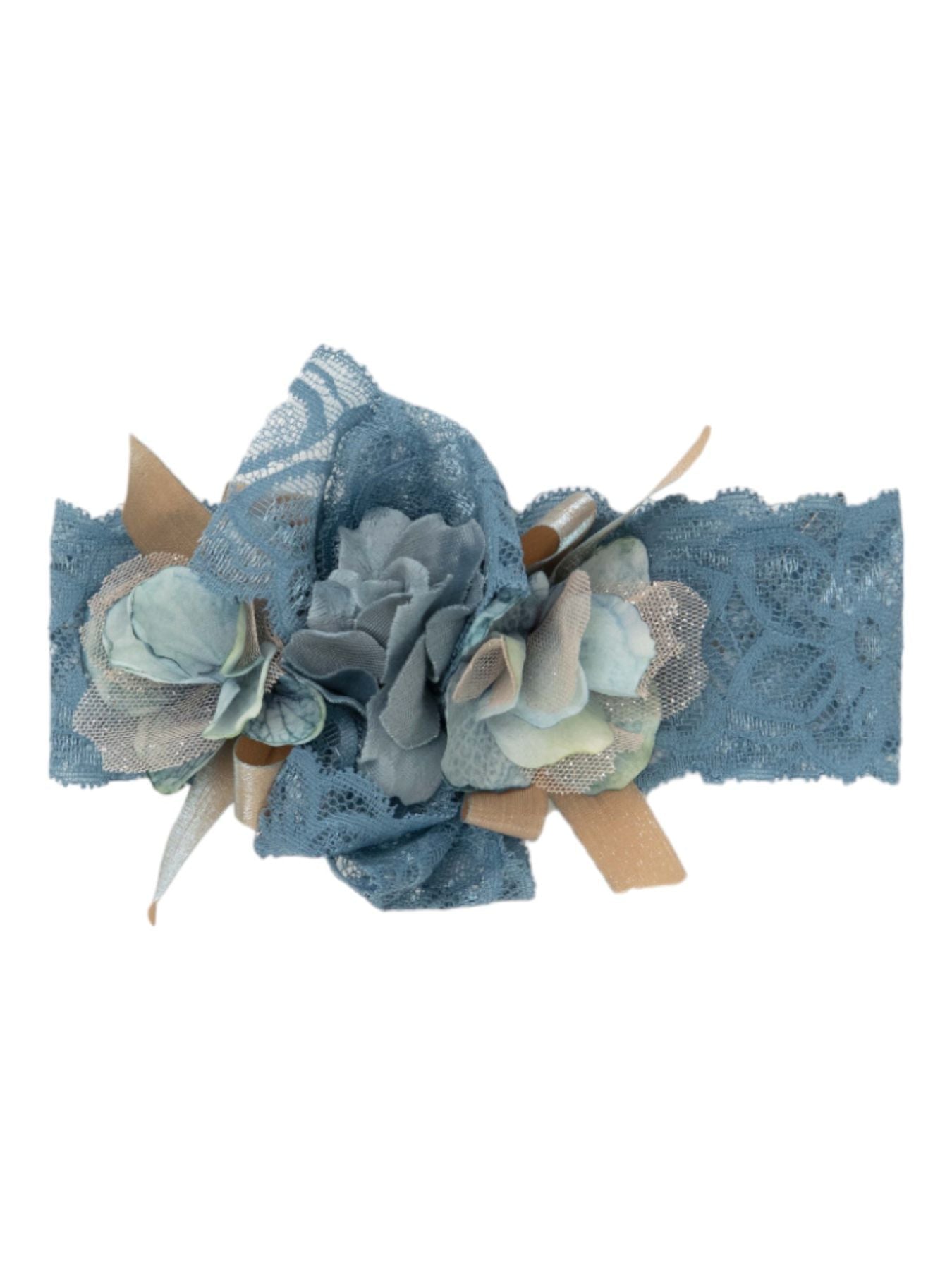 Fascia Cerimonia Fiore Cielo IK318FA corredino e abbigliamento neonato | NANU' BABY