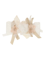 Fascia Cerimonia Flower Vaniglia IK329FA corredino e abbigliamento neonato | NANU' BABY