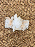Fascia Cerimonia Flower Vaniglia IK329FA corredino e abbigliamento neonato | NANU' BABY