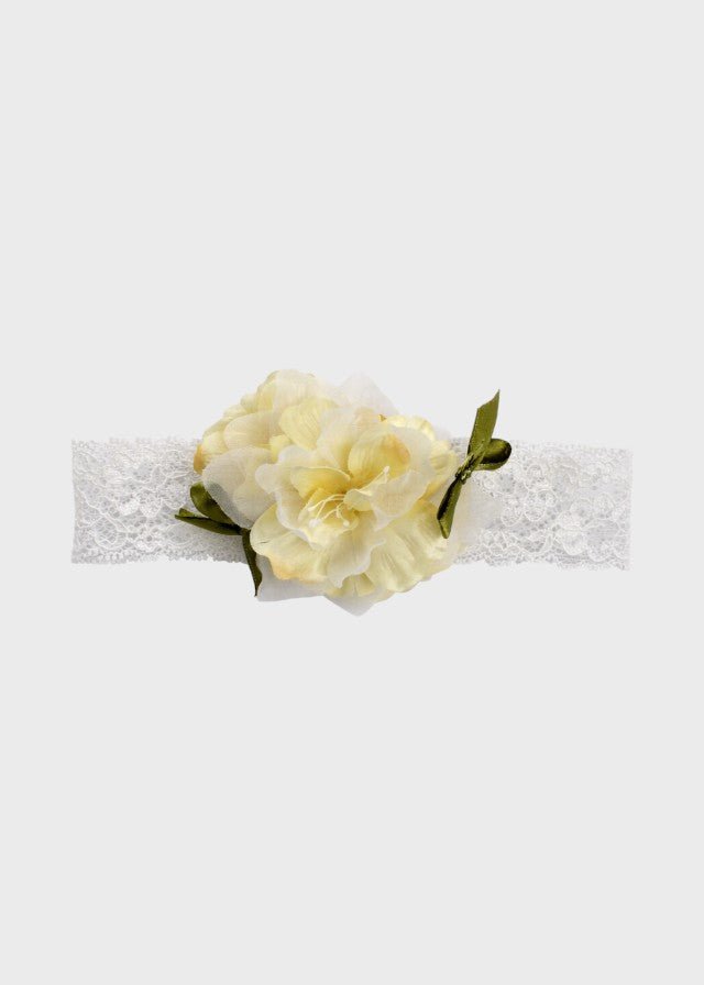 Fascia Pizzo Fiore Bianco GML0902CM - 683 corredino e abbigliamento neonato | NANU' BABY