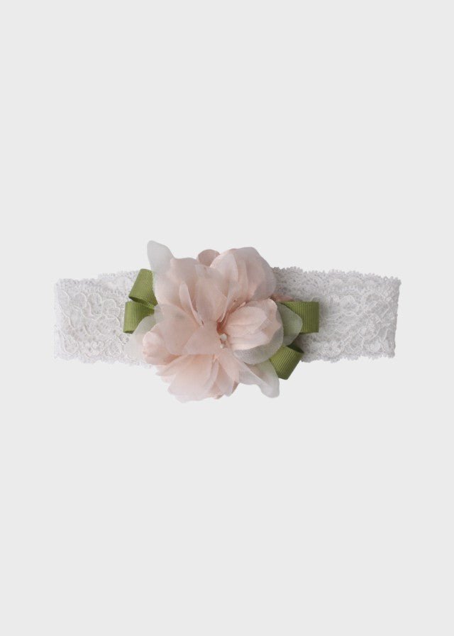 Fascia Pizzo Fiore Verde GML0902CM corredino e abbigliamento neonato | NANU' BABY