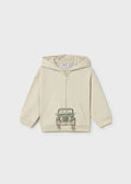 Felpa Cotone Cappuccio Bianco 1407/37 corredino e abbigliamento neonato | NANU' BABY