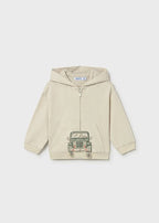 Felpa Cotone Cappuccio Bianco 1407/37 corredino e abbigliamento neonato | NANU' BABY