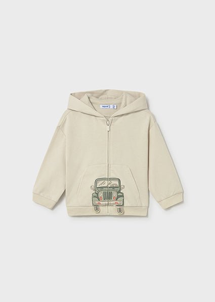Felpa Cotone Cappuccio Bianco 1407/37 corredino e abbigliamento neonato | NANU' BABY
