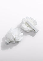 Fermagli Fiori Chiffon Bianco 5470/48 corredino e abbigliamento neonato | NANU' BABY