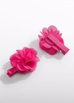 Fermagli Fiori Chiffon Fucsia 5470/51 corredino e abbigliamento neonato | NANU' BABY