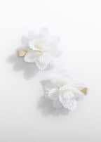 Fermagli Fiori Tulle Bianco 5467/62 corredino e abbigliamento neonato | NANU' BABY
