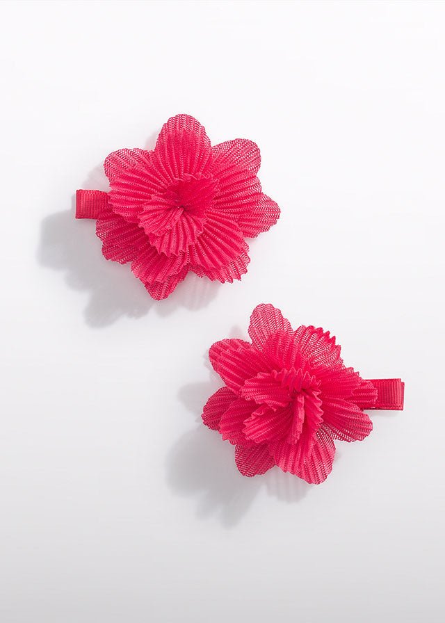 Fermagli Fiori Tulle Fucsia 5467/67 corredino e abbigliamento neonato | NANU' BABY