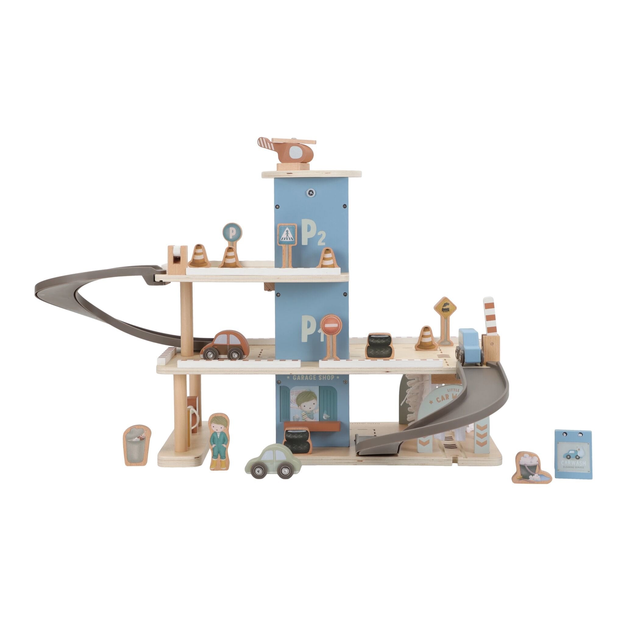 Garage in legno Multicolore LD2534 corredino e abbigliamento neonato | NANU' BABY