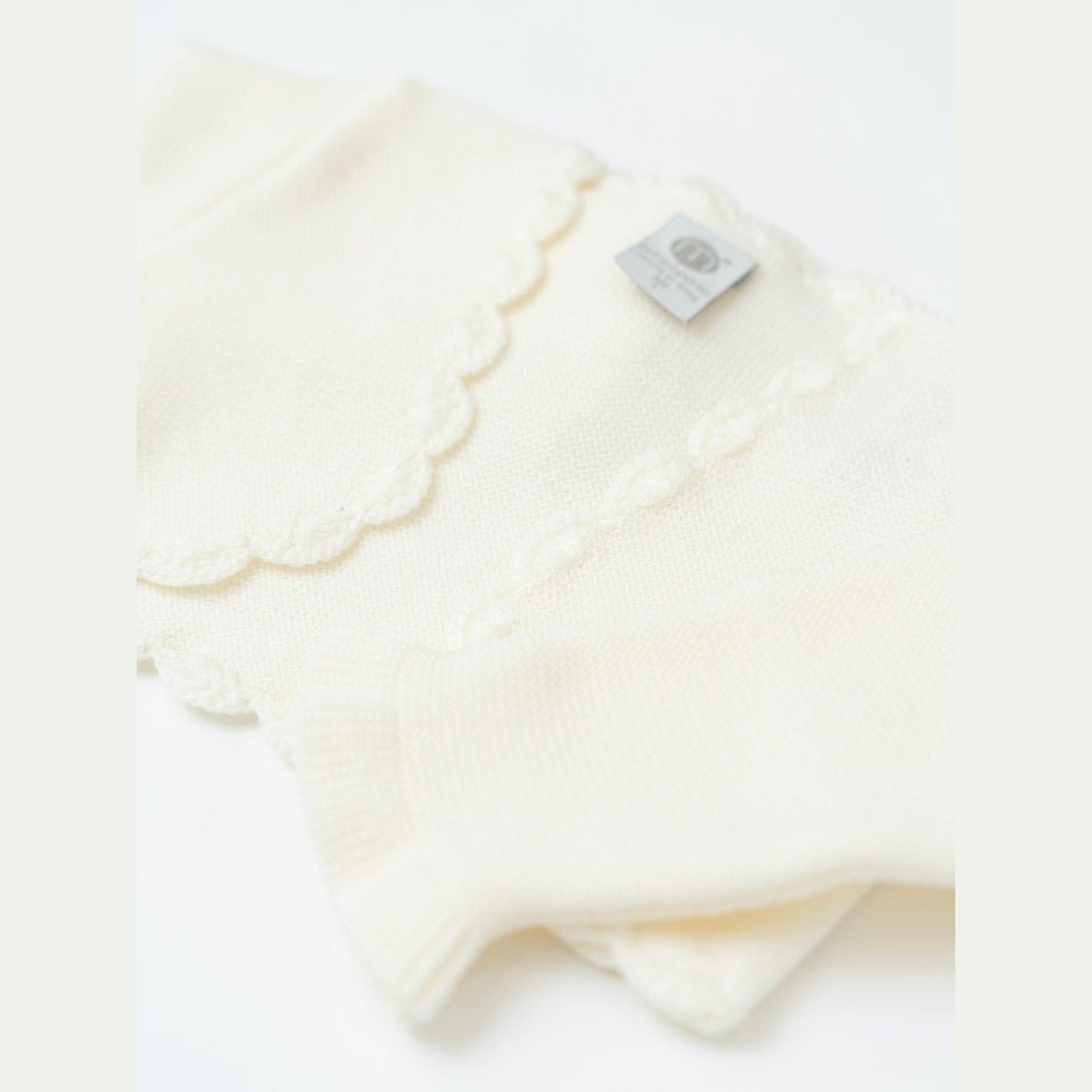 Giacca Bolerino Bimba Lana Vergine 100% Vaniglia IM33445 corredino e abbigliamento neonato | NANU' BABY