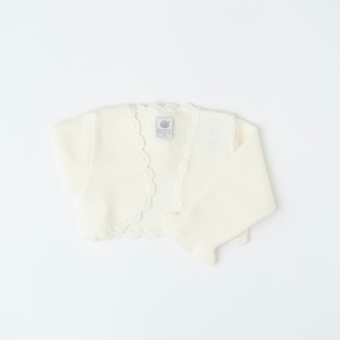 Giacca Bolerino Bimba Lana Vergine 100% Vaniglia IM33445 corredino e abbigliamento neonato | NANU' BABY