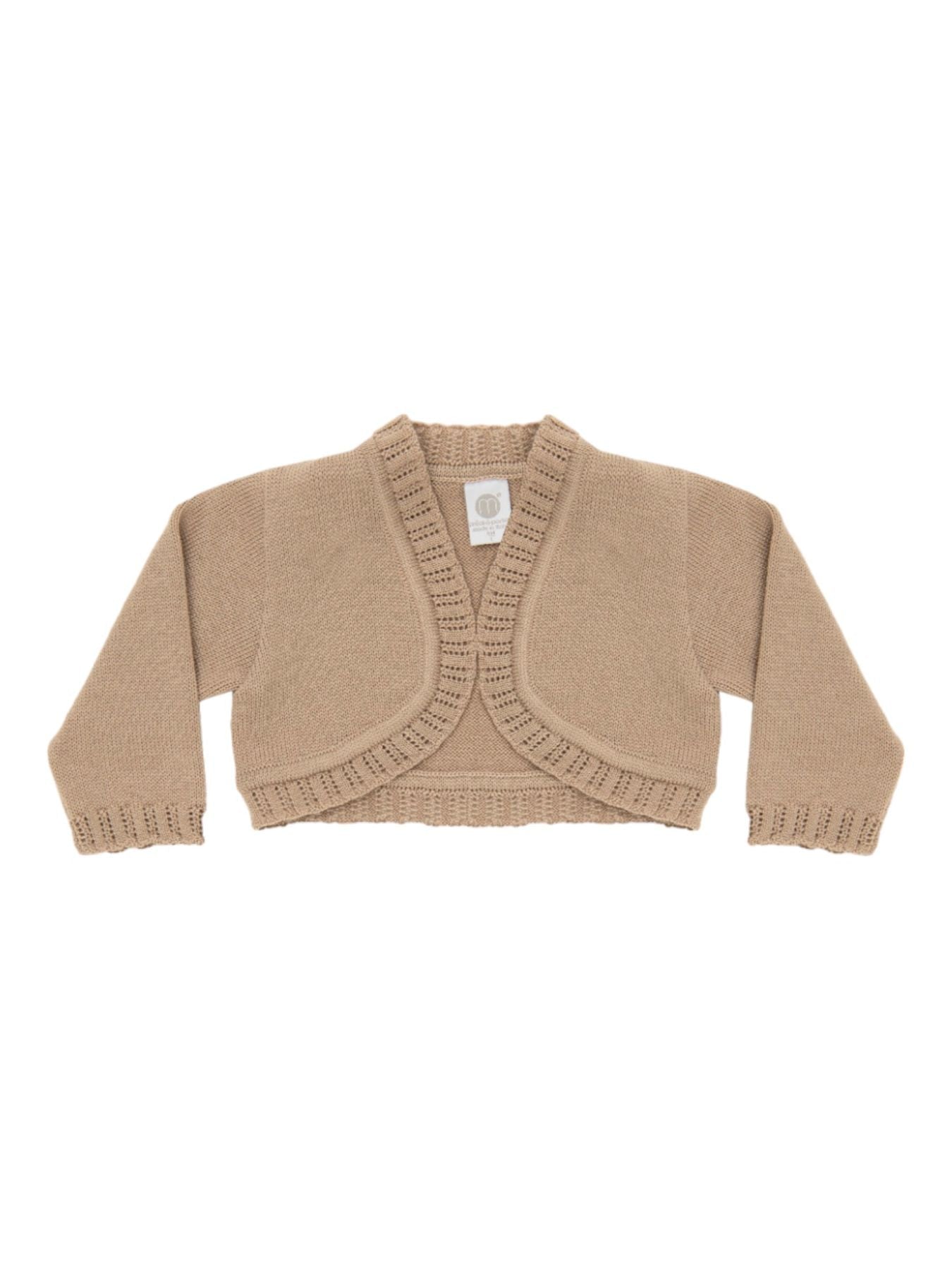 Giacca Cerimonia Bimba CAMMELLO IK31545 corredino e abbigliamento neonato | NANU' BABY