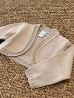 Giacca Cerimonia Bimba CAMMELLO IK31545 corredino e abbigliamento neonato | NANU' BABY