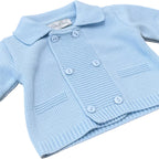 Giacca Cerimonia Bimbo Misto Cotone Cielo - PONTO POR PONTO 3/878 - C corredino e abbigliamento neonato | NANU' BABY