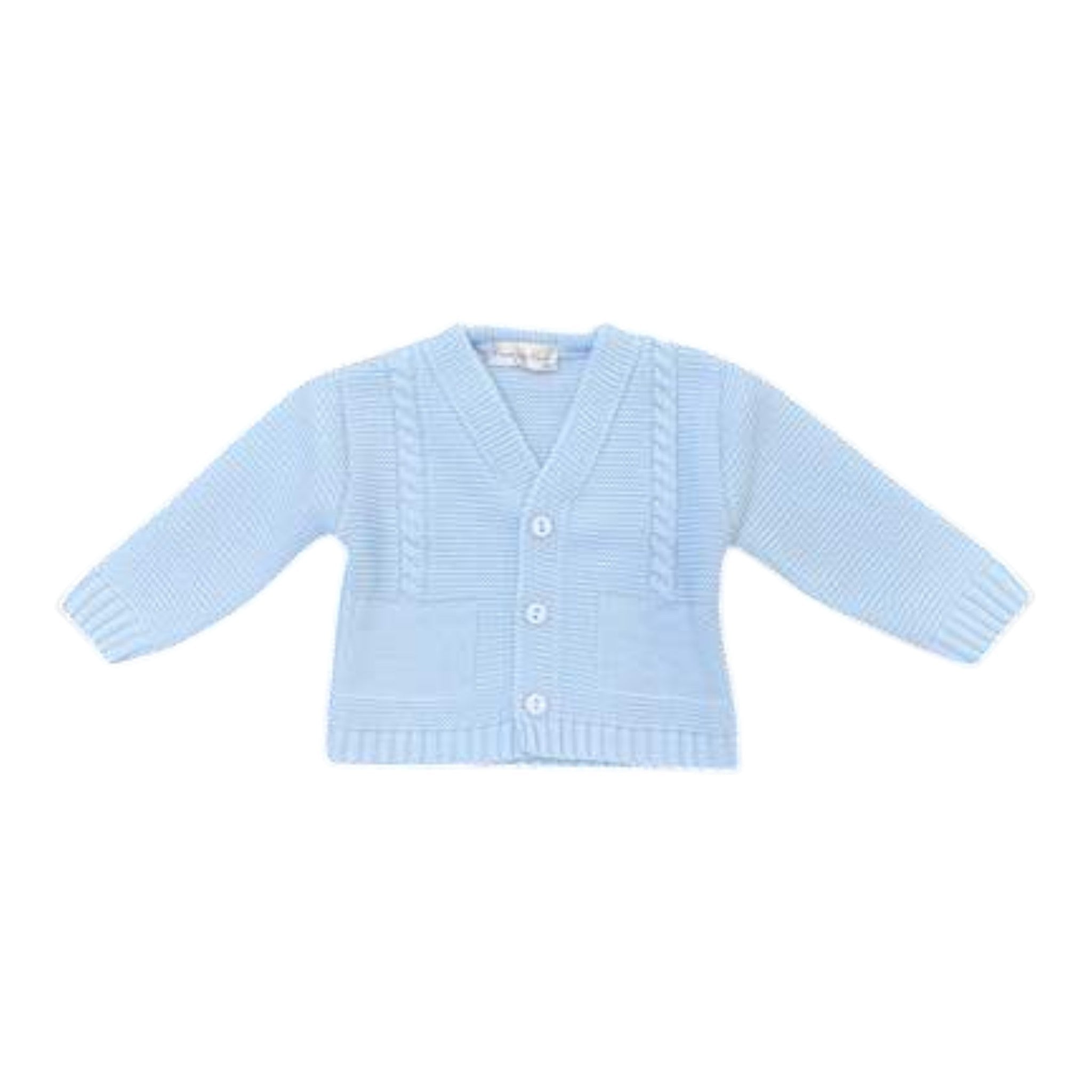 Giacca Cerimonia Bimbo Misto Cotone Cielo - PONTO POR PONTO 3/880 corredino e abbigliamento neonato | NANU' BABY