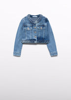 Giacca Denim Perle Blu 5307/35 corredino e abbigliamento neonato | NANU' BABY