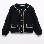 Giacca pellicciotto Bimba Nero 5843/8 corredino e abbigliamento neonato | NANU' BABY