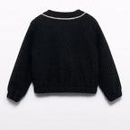 Giacca pellicciotto Bimba Nero 5843/8 corredino e abbigliamento neonato | NANU' BABY