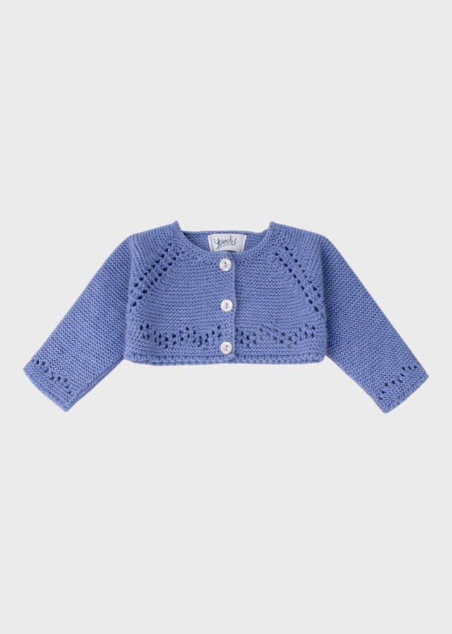 Giacca Traforata Azzurro 9000/27 corredino e abbigliamento neonato | NANU' BABY