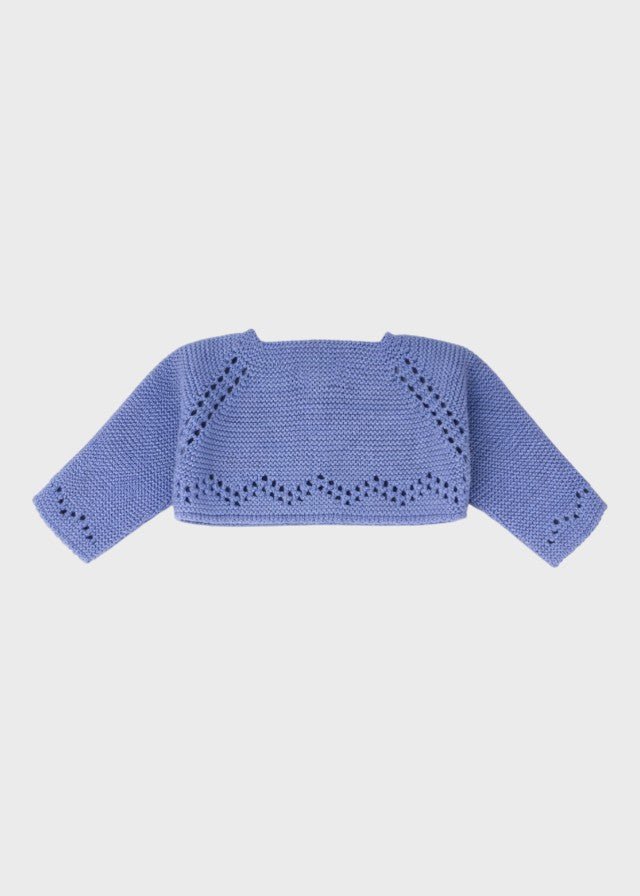 Giacca Traforata Azzurro 9000/27 corredino e abbigliamento neonato | NANU' BABY
