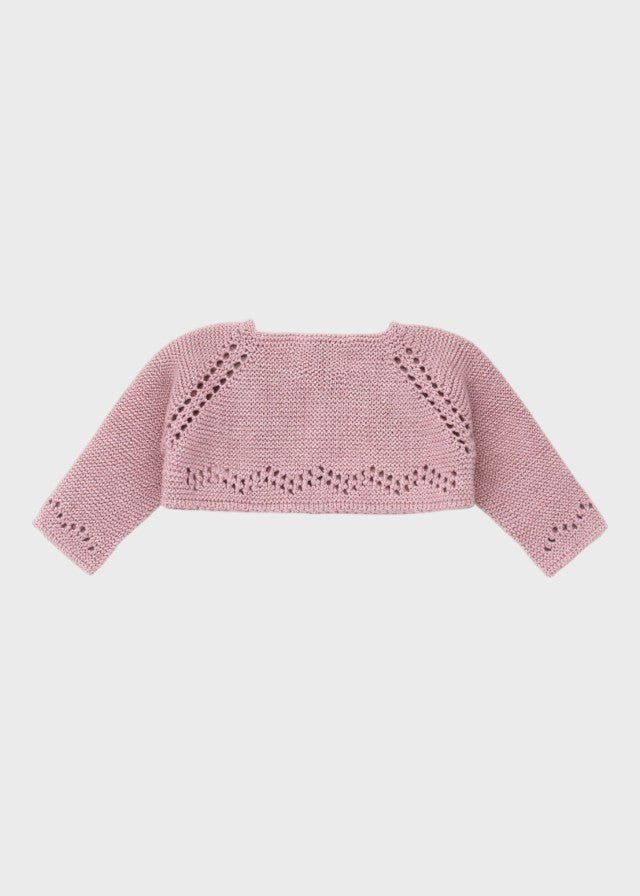 Giacca Traforata Rosa 9000/25 corredino e abbigliamento neonato | NANU' BABY