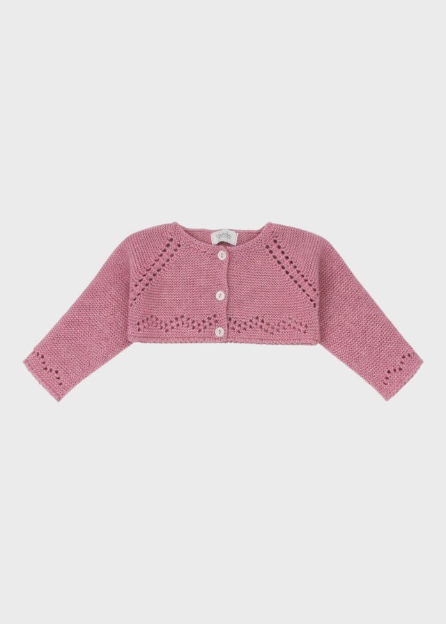 Giacca Traforata Rosa Scuro 9000/54 corredino e abbigliamento neonato | NANU' BABY