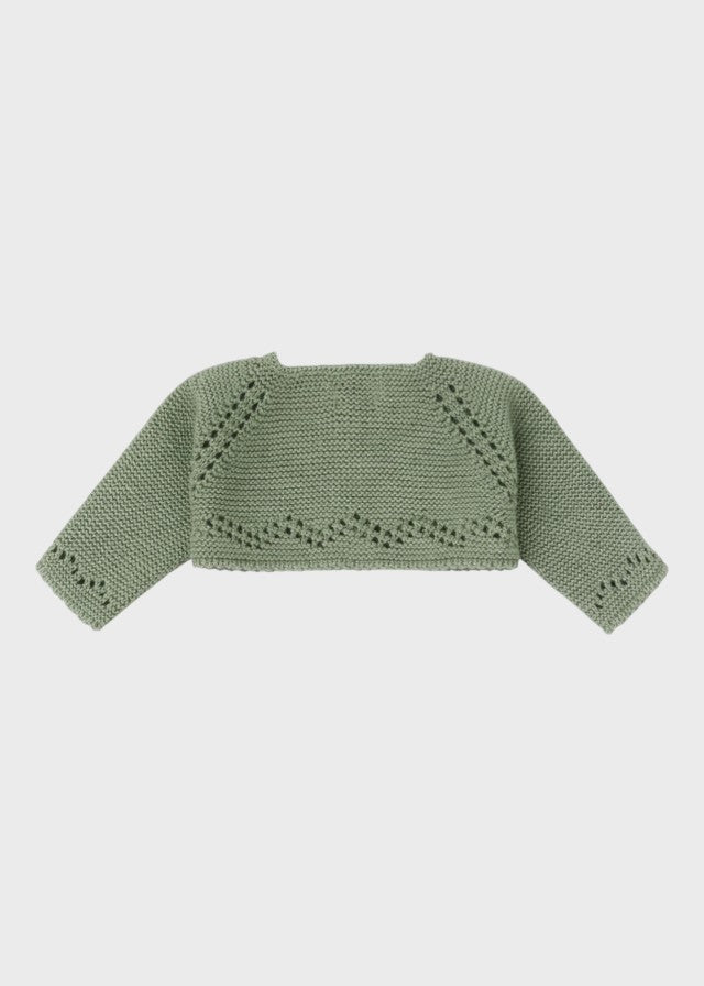 Giacca Traforata Verde 9000/24 corredino e abbigliamento neonato | NANU' BABY