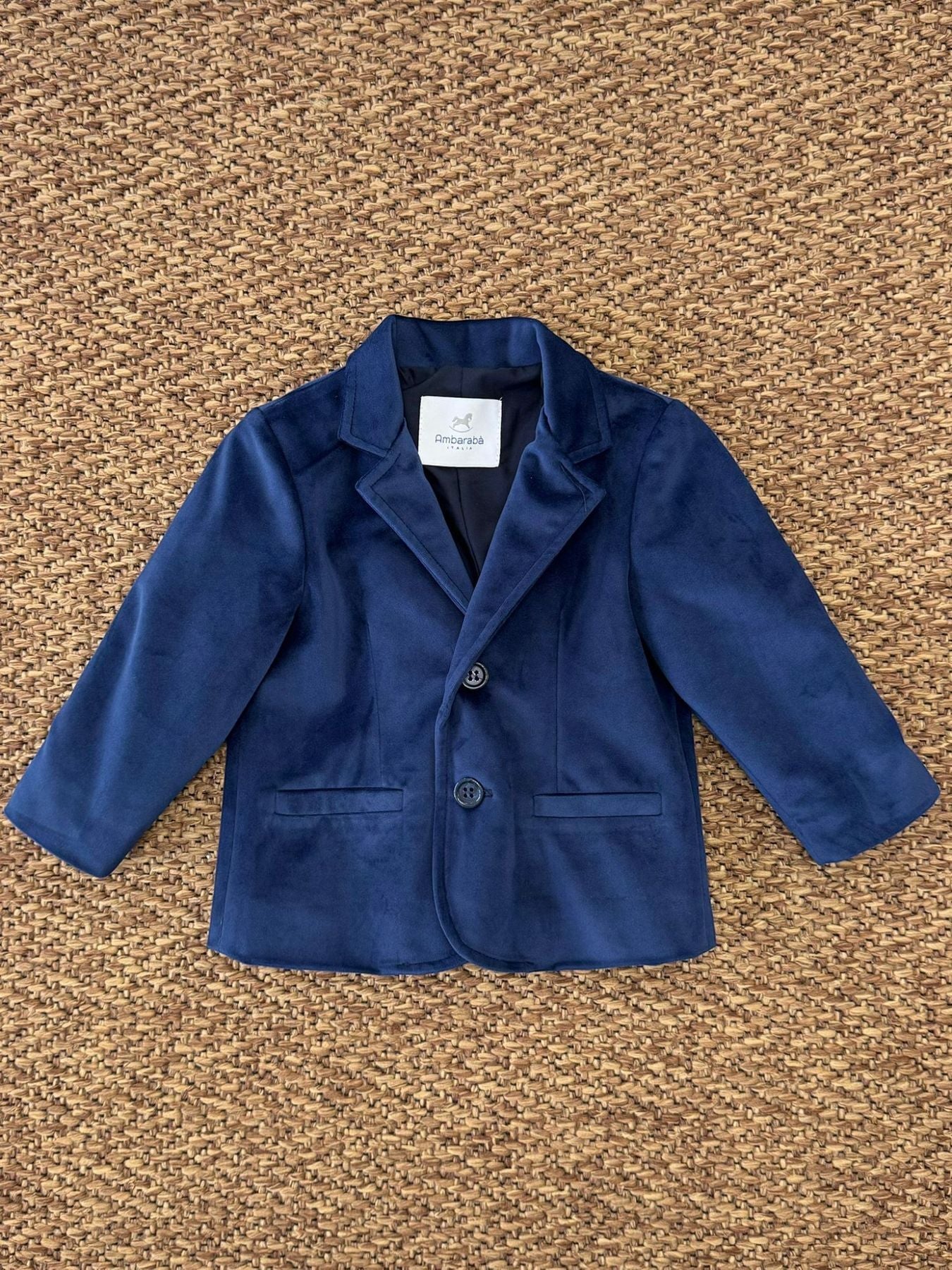 Giacca velluto Bimbo Blu FM38167 corredino e abbigliamento neonato | NANU' BABY