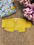 Giacchetta rombi Bimba ORO J6190 corredino e abbigliamento neonato | NANU' BABY