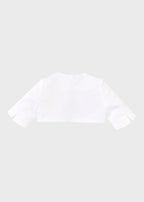 Giacchina Cerimonia Raso Bianco FGIAN011 corredino e abbigliamento neonato | NANU' BABY