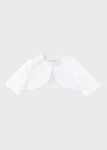 Giacchina Cerimonia Raso Bianco FGIAN011 corredino e abbigliamento neonato | NANU' BABY