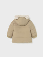 Giaccone orecchie pelo Bimbo Beige 2424/50 corredino e abbigliamento neonato | NANU' BABY