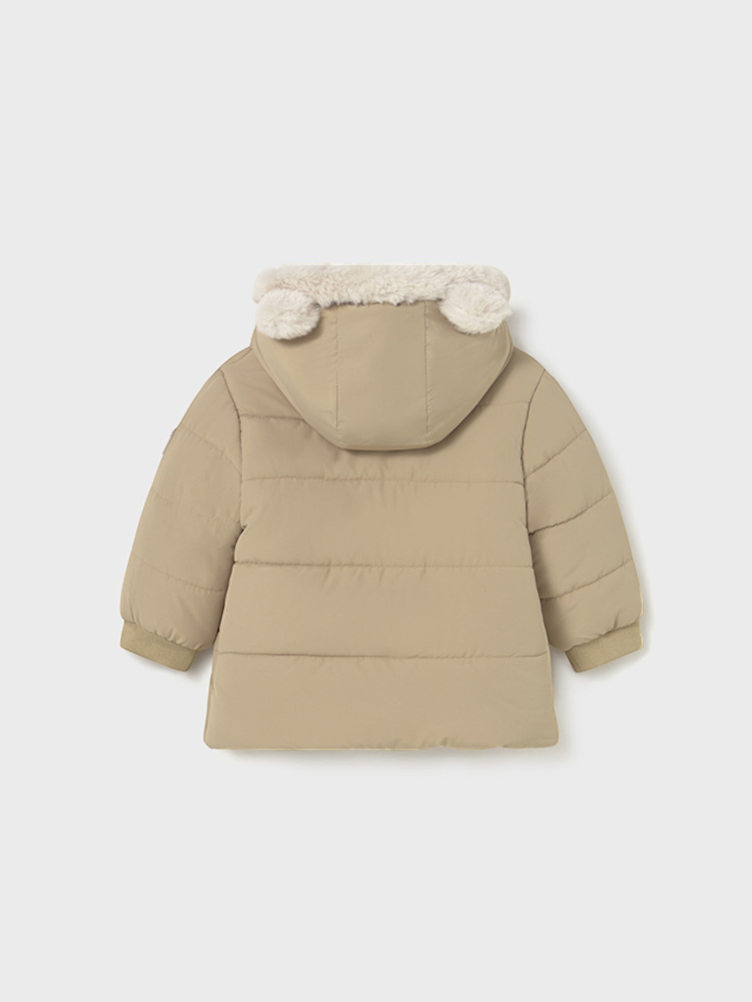 Giaccone orecchie pelo Bimbo Beige 2424/50 corredino e abbigliamento neonato | NANU' BABY