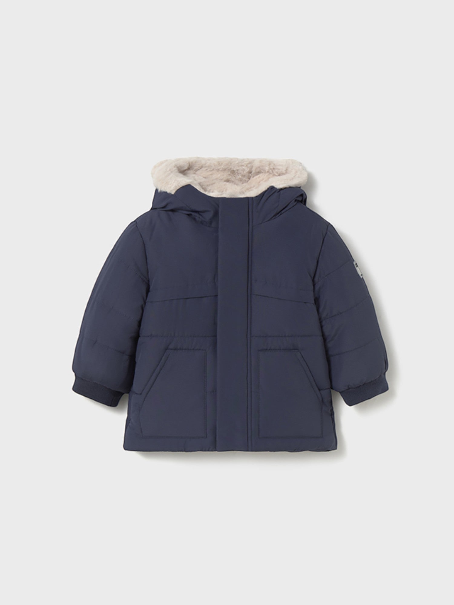 Giaccone orecchie pelo Bimbo Blu 2424/51 corredino e abbigliamento neonato | NANU' BABY