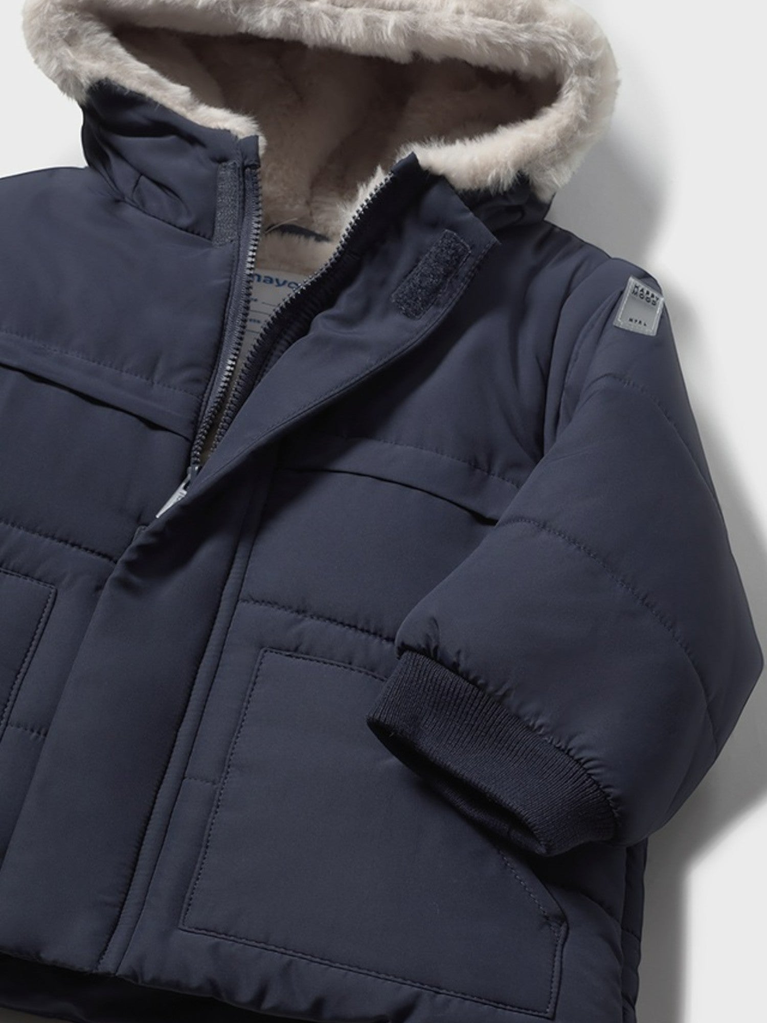 Giaccone orecchie pelo Bimbo Blu 2424/51 corredino e abbigliamento neonato | NANU' BABY