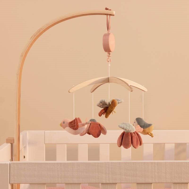 Giostrina musicale in legno Fiori & Farfalle MULTICOLORE LD8700 corredino e abbigliamento neonato | NANU' BABY