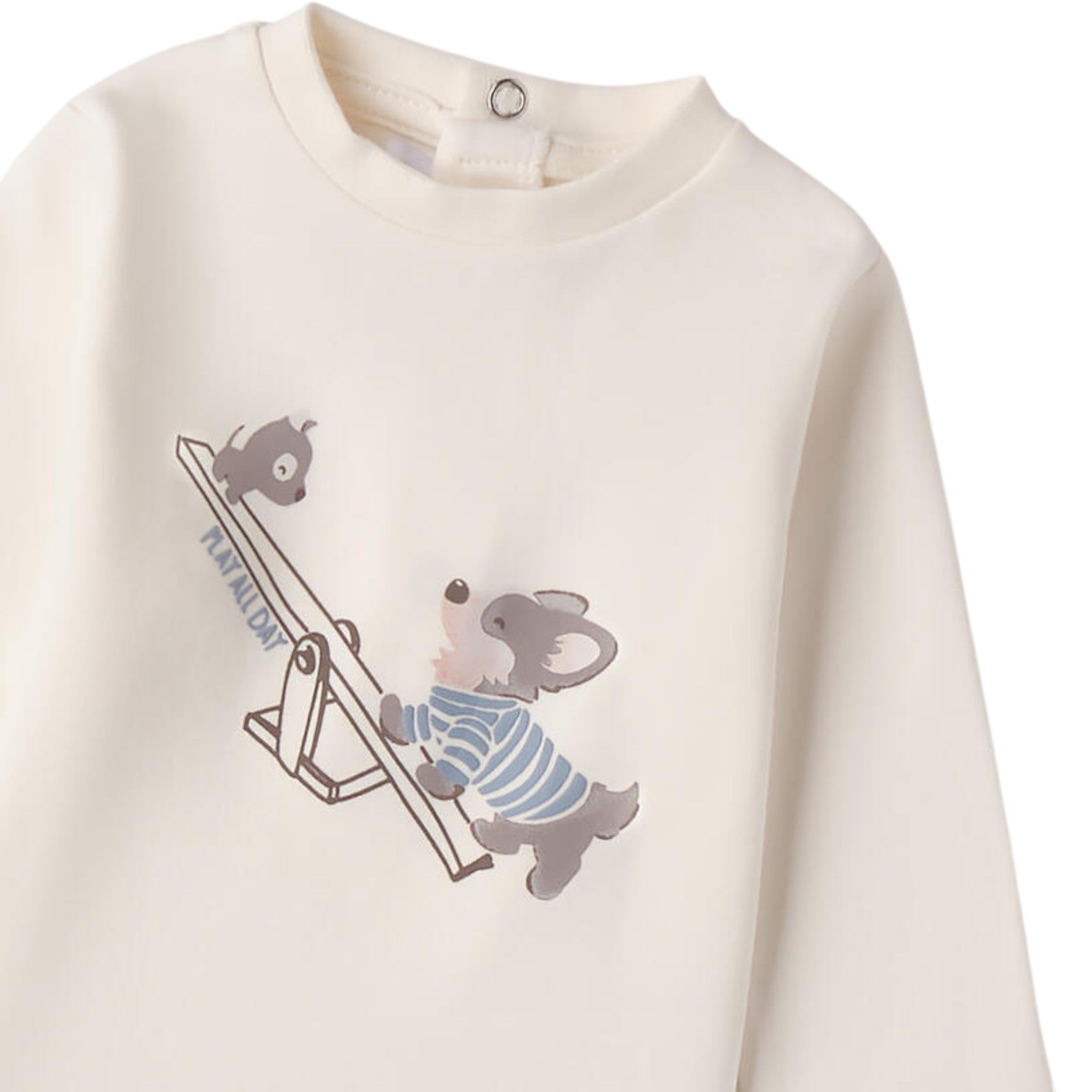 Girocollo Ml Bimbo Bianco 3F617/112 corredino e abbigliamento neonato | NANU' BABY