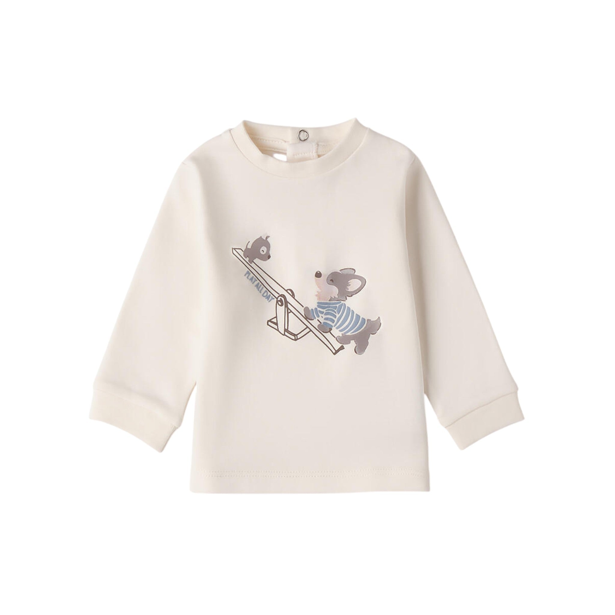 Girocollo Ml Bimbo Bianco 3F617/112 corredino e abbigliamento neonato | NANU' BABY