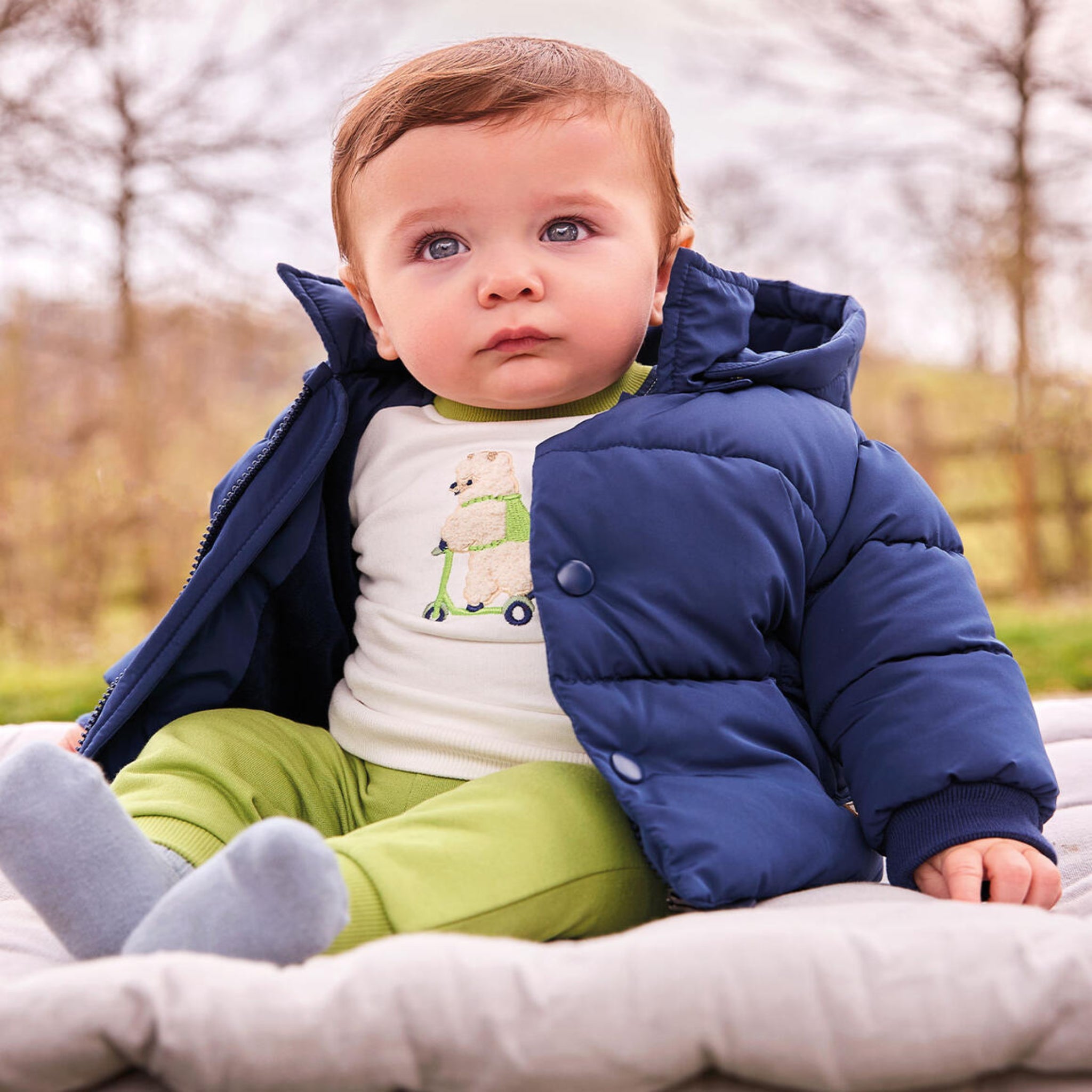 Giubbotto Imbottito Tessuto Termico Bimbo Blu 3F666/3656 corredino e abbigliamento neonato | NANU' BABY
