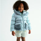 Giubbotto satinato pelo Bimba Verde 5849/16 corredino e abbigliamento neonato | NANU' BABY