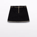 Gonna teddy con cintura Bimba Nero 5517/8 corredino e abbigliamento neonato | NANU' BABY